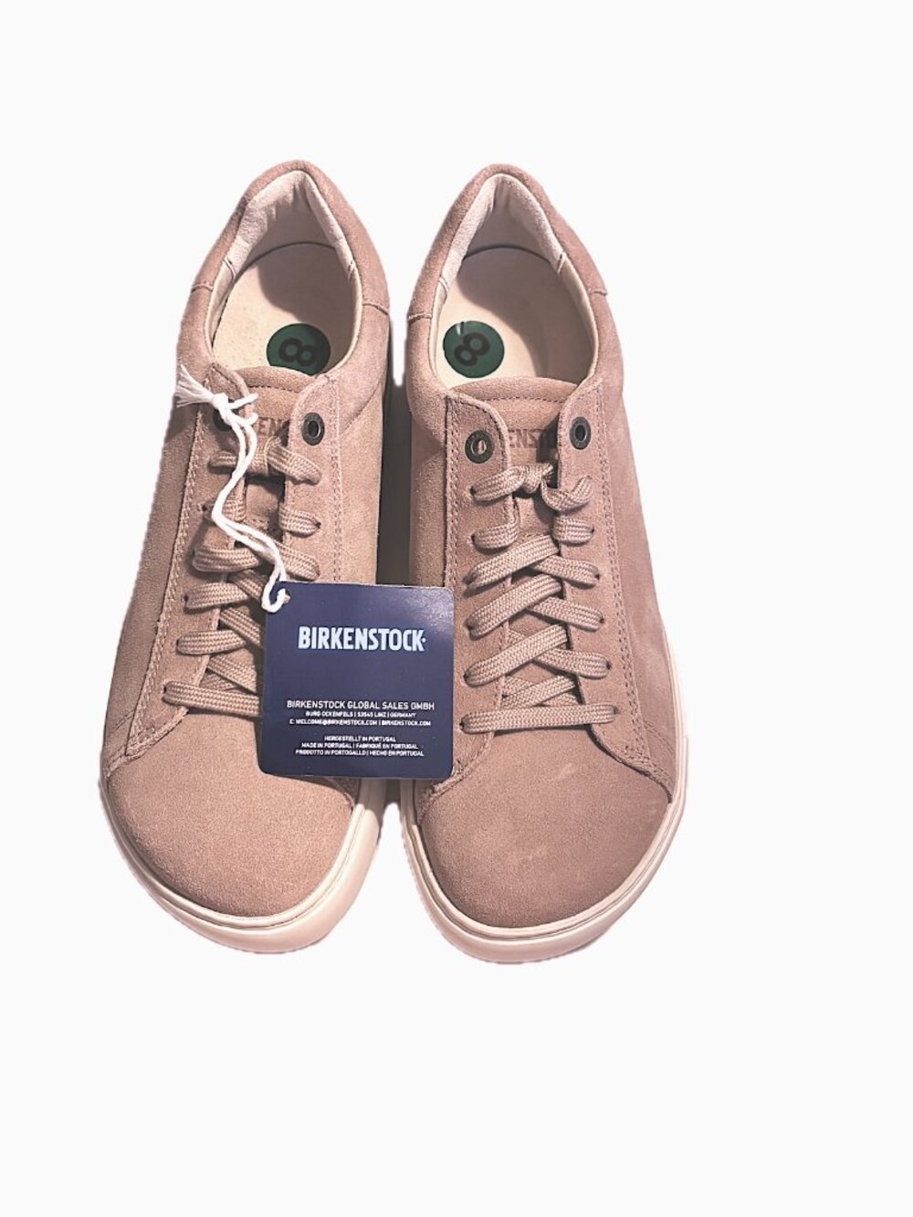 Birkenstock Bend Low Suede Leather Sneakers in Pink Clay Unisex Wm's 8.5 NEW - Picture 2 of 9